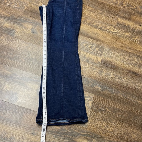 American Eagle Jeans Curvy Kick Boot Dark Wash Womens 10 Short Center Seam Blue - Picture 6 of 10